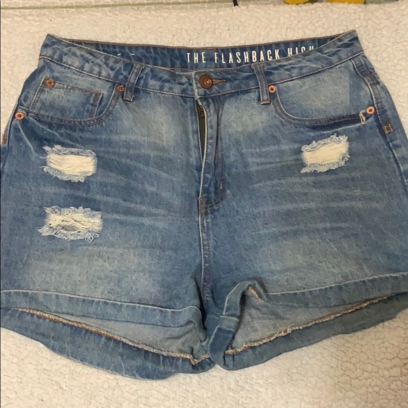 mom shorts cotton on